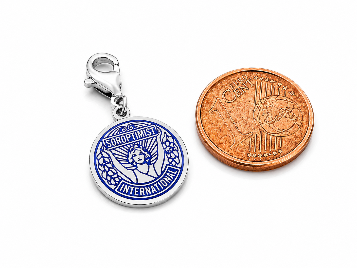 Charm-Anhänger in Silber mit Emblem von Soroptimist International